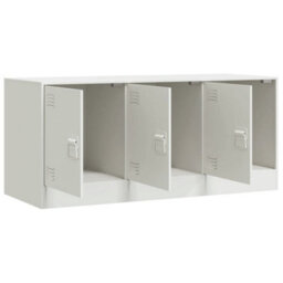 Berkfield Sturdy Tv Cabinet White 99X39X44 Cm Steel - thumbnail 7