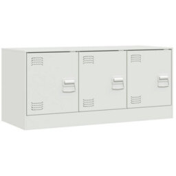Berkfield Sturdy Tv Cabinet White 99X39X44 Cm Steel