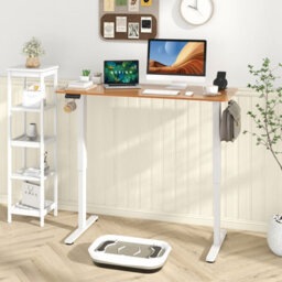 Costway 140 X 60Cm Electric Standing Desk Home Office Computer Desk W/ 3 Memory Heights - thumbnail 4