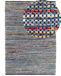 Beliani Rug Alanya Multicolour 160 X 230 Cm Cotton