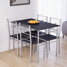 Lassic Vida Designs Roslyn 4 Seater Dining Set, Black - thumbnail 5