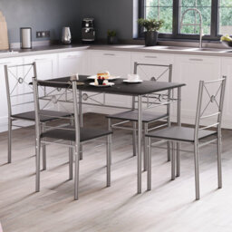 Lassic Vida Designs Roslyn 4 Seater Dining Set, Black - thumbnail 4