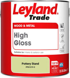 Leyland Trade Wood & Metal High Gloss Paint Pottery Stand (Ppg1219-3) 2.5L - thumbnail 2
