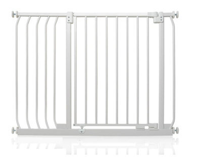 Safetots Elite Pressure Safety Gate, 98Cm - 107Cm, Matt White, Pressure Fit Stair Gate - image 1