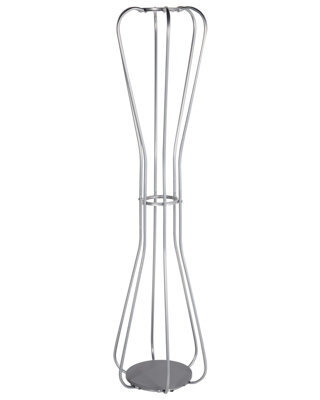 Wyld And Coco Nova Hourglass Silver Coat Stand 165Cm - Freestanding Industrial Coat Rack - image 1