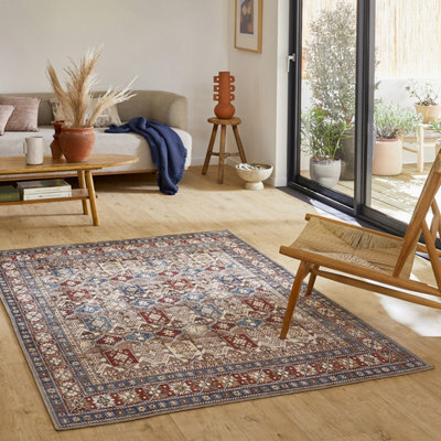 Sweeek - Multicolored Oriental/persian Pattern Indoor Rug Tomo 290X200X0.5 Cm - image 1