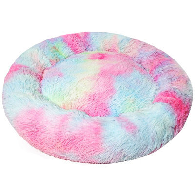Actiaspet Fluffy Pet Bed Donut Rainbow Xl - image 1