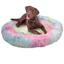 Actiaspet Fluffy Pet Bed Donut Rainbow Xl - thumbnail 3
