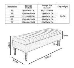 Safar 180Cm Ottoman Storage Bench - Plush Velvet Shoe Bench - Silver Lined Upholstery Storage Footstool - thumbnail 3