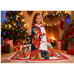 Gr8 Home Christmas Patchwork Fleece Blanket Large Festive Xmas Flannel Throw 150 X 200Cm - thumbnail 6