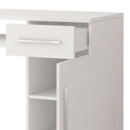 Arte Sleek White Matt Computer Desk H760mm W1100mm D500mm - Efficient Workspace For Modern Homes - thumbnail 3