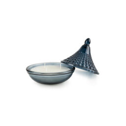 Candlelight Blue Jaisalmer Embossed Tagine Glass Candle - thumbnail 2