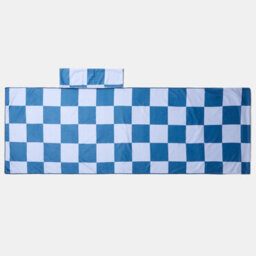 Ohs Checkerboard Beach Towel With Bag Quick Dry Absorbent Travel Spa - thumbnail 5