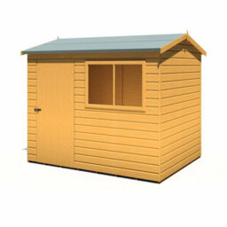 Shire Lewis 8 X 6 Feet Single Door Reverse Apex Style D Shed - L196.3 X W251.4 X H212.7 Cm - thumbnail 4