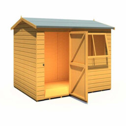 Shire Lewis 8 X 6 Feet Single Door Reverse Apex Style D Shed - L196.3 X W251.4 X H212.7 Cm - thumbnail 5