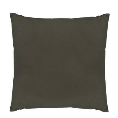 Dibor Plain Brown Cotton Indoor Outdoor Garden Furniture Chair Sofa Bench Cushion (L)50Cm X (W)50Cm - image 1