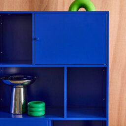 Sweeek - Industrial Metal Storage Cabinet With 6 Compartments Blue 80X35X125 Cm - Oklahoma - thumbnail 9
