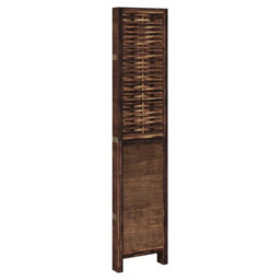 Vidaxl Room Divider 5 Panels Dark Brown Solid Wood Paulownia - thumbnail 5