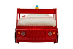 Orsina Realistic Kids Red Fire Engine Bed, Imaginative Toddler Bed For Kids, Firefighter Motifs Design Children Bed - thumbnail 5