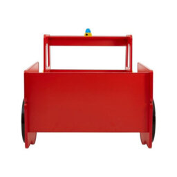 Orsina Realistic Kids Red Fire Engine Bed, Imaginative Toddler Bed For Kids, Firefighter Motifs Design Children Bed - thumbnail 6