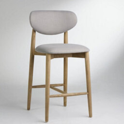 Where Saints Go Ltd Eve Counter Stool, Grey Fabric And Natural Brushed Elm By Where Saints Go - thumbnail 5