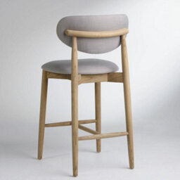 Where Saints Go Ltd Eve Counter Stool, Grey Fabric And Natural Brushed Elm By Where Saints Go - thumbnail 7