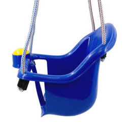 GEEZY The Magic Toy Shop Blue Swing Seat For Baby Children Toddler Outdoor Garden Rope Safety Safe Swing - thumbnail 3