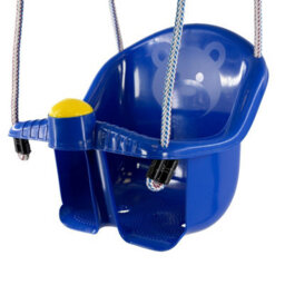 GEEZY The Magic Toy Shop Blue Swing Seat For Baby Children Toddler Outdoor Garden Rope Safety Safe Swing - thumbnail 4