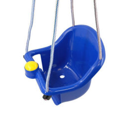 GEEZY The Magic Toy Shop Blue Swing Seat For Baby Children Toddler Outdoor Garden Rope Safety Safe Swing - thumbnail 5