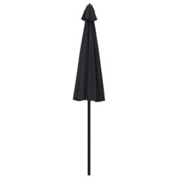 Berkfield Durable Outdoor Parasol With Aluminium Pole 270 Cm Black - thumbnail 4