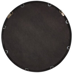 Beliani Wall Mirror Langon 60 Cm 60 Cm Pine Wood Dark Brown - thumbnail 4