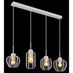 Luminosa Lighting Luminosa Nesa Bar Pendant Ceiling Light Matt White 4X E27 - thumbnail 5