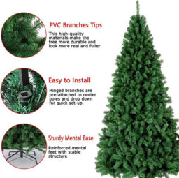 5Ft Christmas Tree With Stand Bushy Artificial Xmas Tree Home Decor - thumbnail 3