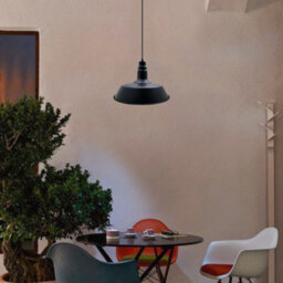 Black Metal Lamp Shades,36Cm Light Shade Lampshades For Ceiling Lights, Easy Fit Pendant Light Shades Ceiling For Living Room - thumbnail 6