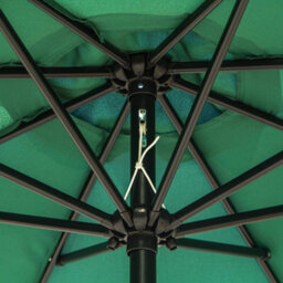 Outsunny 3(M) Patio Umbrella Outdoor Sunshade Canopy W/ Tilt & Crank Green - thumbnail 9