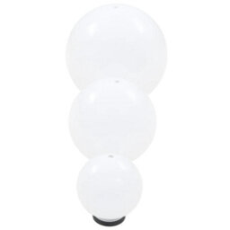 6 Piece Led Bowl Lamp Set Spherical 20/30/40 Cm For Gardens, Patios, Paths And Yards - thumbnail 5