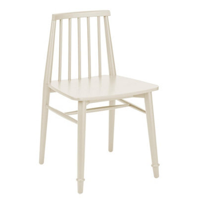 Statement Furniture Queensbury Wooden Dining Chair With Slatted Back - Cotswold Cream - image 1