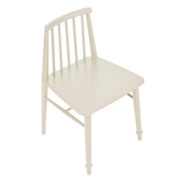 Statement Furniture Queensbury Wooden Dining Chair With Slatted Back - Cotswold Cream - thumbnail 4