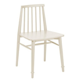Statement Furniture Queensbury Wooden Dining Chair With Slatted Back - Cotswold Cream - thumbnail 1
