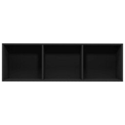Berkfield Book Cabinet/tv Cabinet Black 36X30X114 Cm Engineered Wood - thumbnail 9