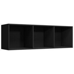 Berkfield Book Cabinet/tv Cabinet Black 36X30X114 Cm Engineered Wood - thumbnail 8