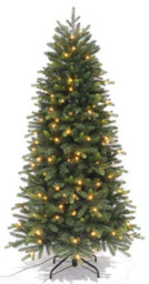 Best Artificial 7Ft / 210Cm Balsam Fir Pre Lit Christmas Tree With Real Feel Pe Tips, Hinged With Plug And Battery Led Lights - thumbnail 9