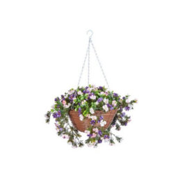 Smart Garden Petunias Flower Topiary Regal Hanging Basket Artificial 5611010 - thumbnail 2