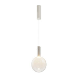 Luminosa Lighting Luminosa Nebula Modern 20Cm Globe Pendant Ceiling Light White 3000K 400Lm - thumbnail 1