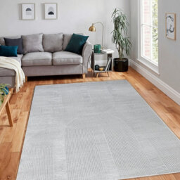 RugsX Carpet Balance 9086 Grey - Geometric, Structural, Glamour  140X190 Cm - thumbnail 5