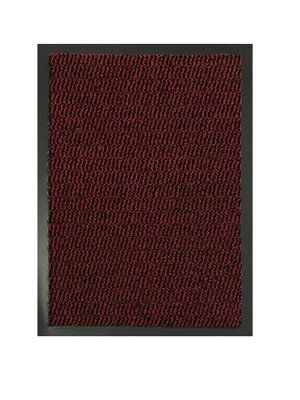 Heavy Duty Indoor & Outdoor Rubber Non-Slip Absorbent Barrier Mat - Red 60 X 150 Cm - image 1