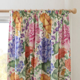 Voyage Maison Voyage Idalia Fully Lined 100% Cotton Printed Pencil Pleat Curtain Pair, Fuchsia, (W) 117 X (D) 137Cm - thumbnail 2