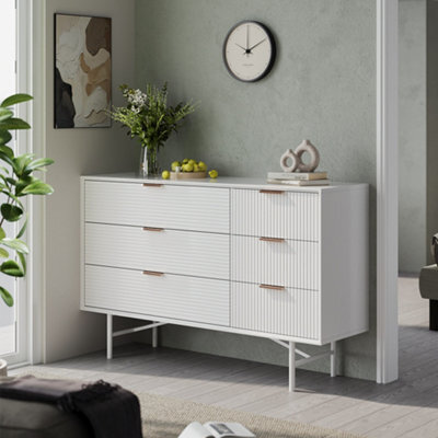 Living And Home Contemporary Wooden Sideboard Cabinet Sideboard Buffet Console Table W 1400 X D 400 X H 880 mm - image 1