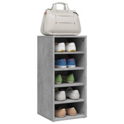 Walplus Shoe Cabinets 2 Pcs Concrete Grey 31.5X35X70 Cm Engineered Wood - thumbnail 4