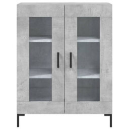 Berkfield Highboard Concrete Grey 69.5X34X180 Cm Engineered Wood - thumbnail 8